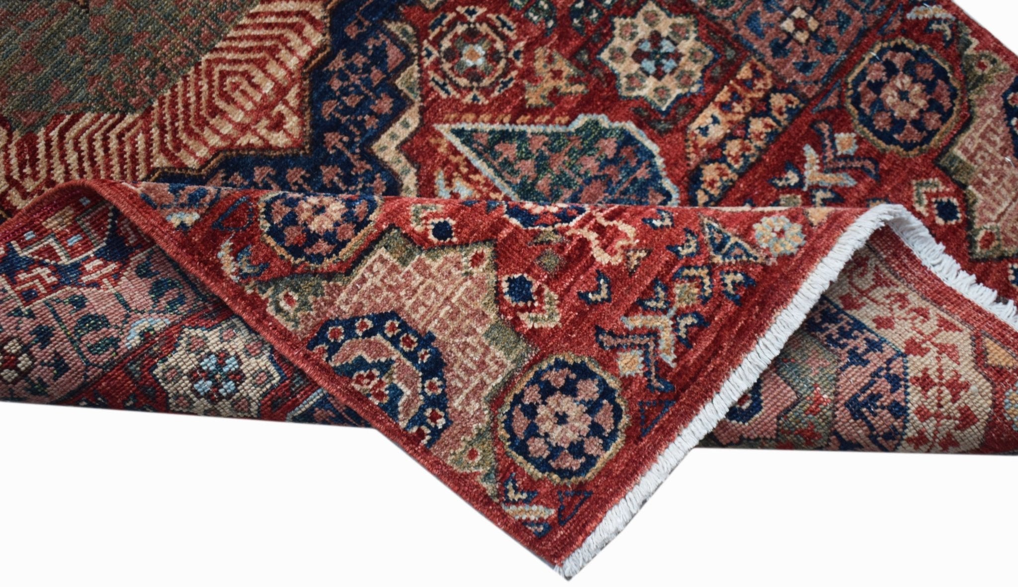 Handwoven Mamluk Chobi Hallway Runner | 247 x 76 cm | 8'1" x 2'6" - Najaf Rugs & Textile