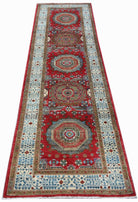 Handwoven Mamluk Chobi Hallway Runner | 306 x 88 cm | 10' x 2'10" - Najaf Rugs & Textile