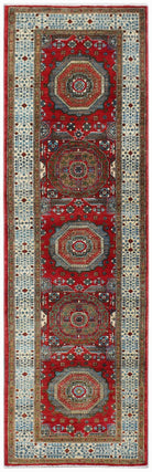 Handwoven Mamluk Chobi Hallway Runner | 306 x 88 cm | 10' x 2'10" - Najaf Rugs & Textile