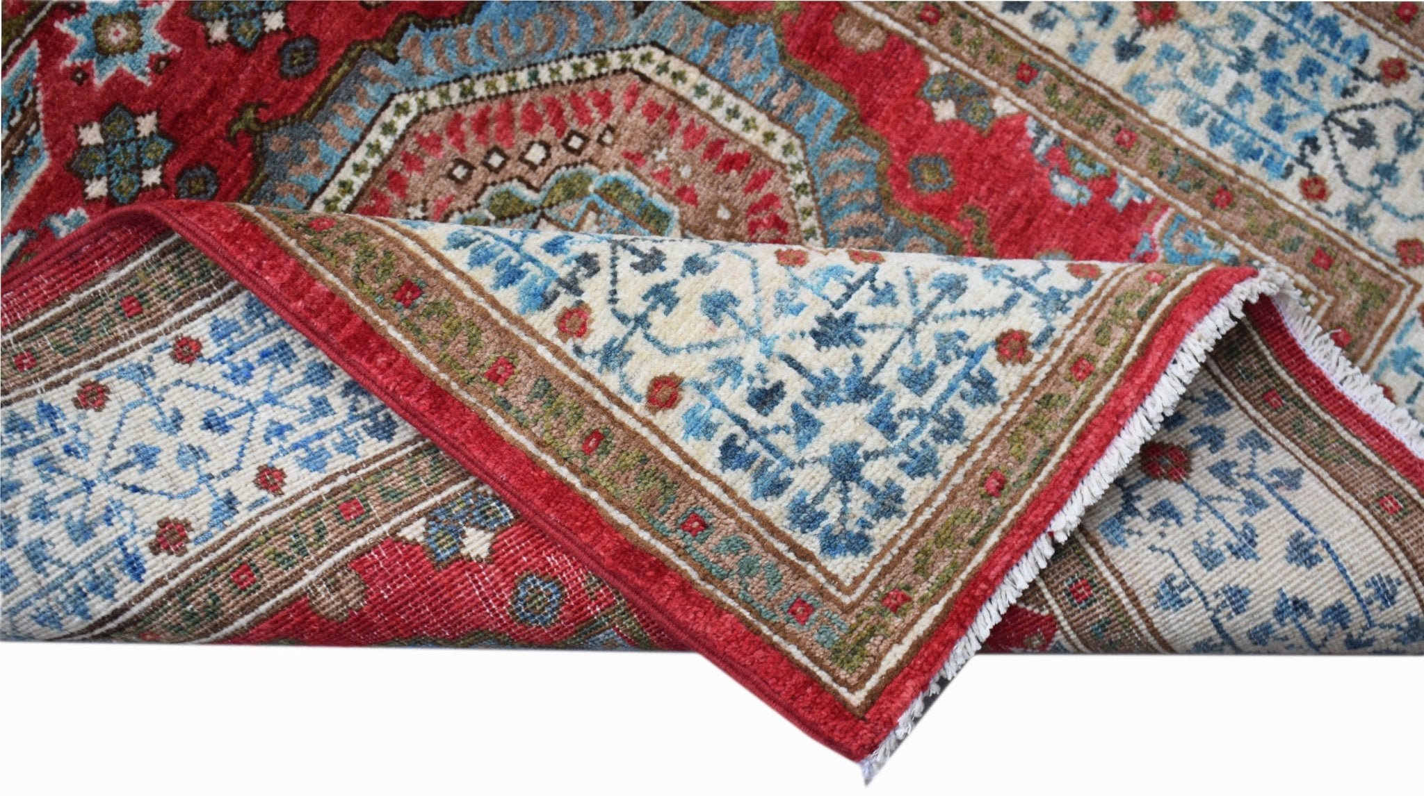 Handwoven Mamluk Chobi Hallway Runner | 306 x 88 cm | 10' x 2'10" - Najaf Rugs & Textile