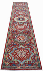 Handwoven Mamluk Chobi Hallway Runner | 352 x 80 cm | 11'7" x 2'8" - Najaf Rugs & Textile