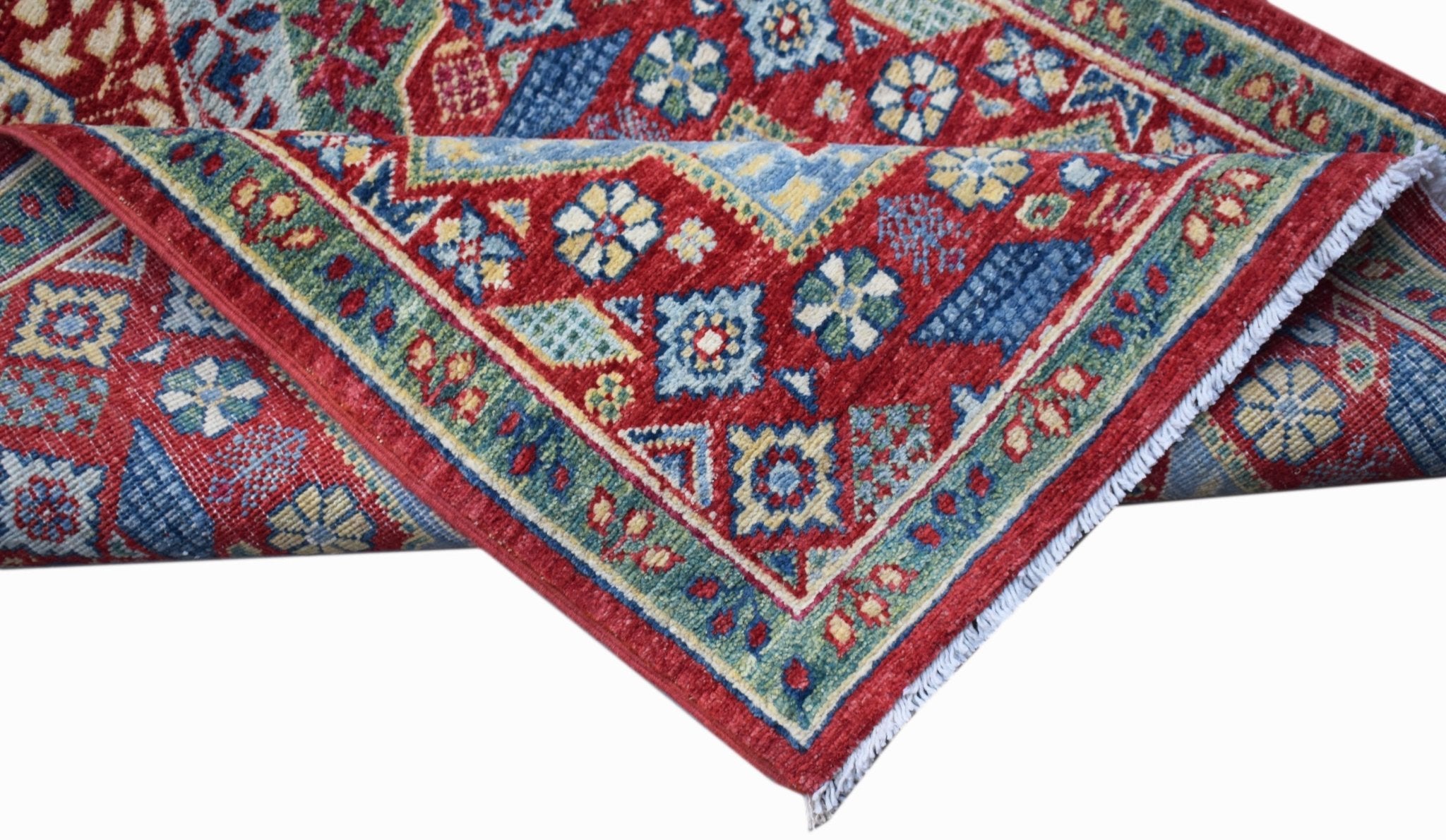 Handwoven Mamluk Chobi Hallway Runner | 352 x 80 cm | 11'7" x 2'8" - Najaf Rugs & Textile