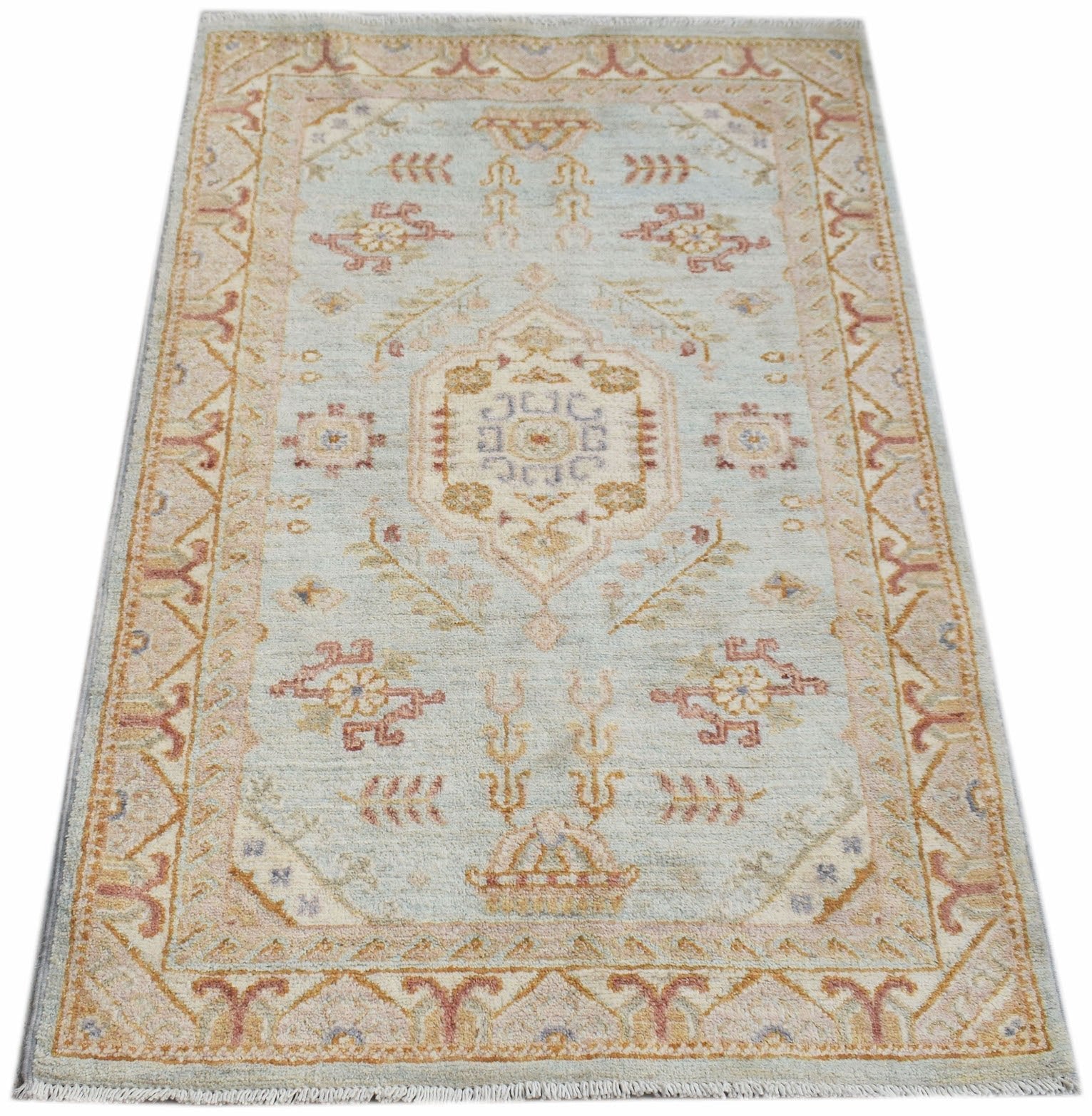 Handwoven Traditional Afghan Chobi Rug | 123 x 79 cm | 4'1" x 2'8" - Najaf Rugs & Textile