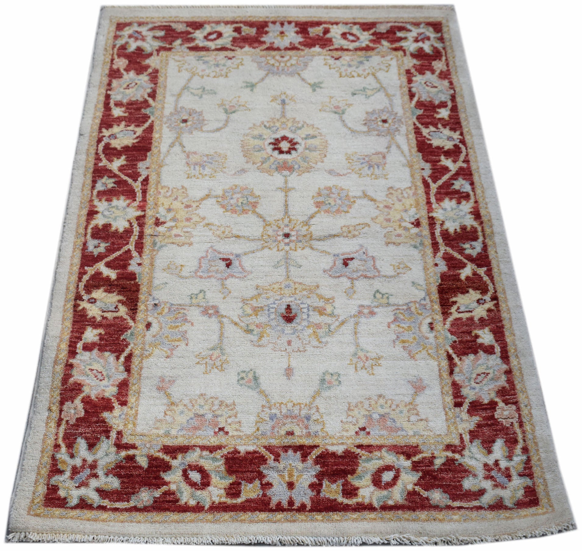 Handwoven Traditional Afghan Chobi Rug | 123 x 80 cm | 4'1" x 2'8" - Najaf Rugs & Textile