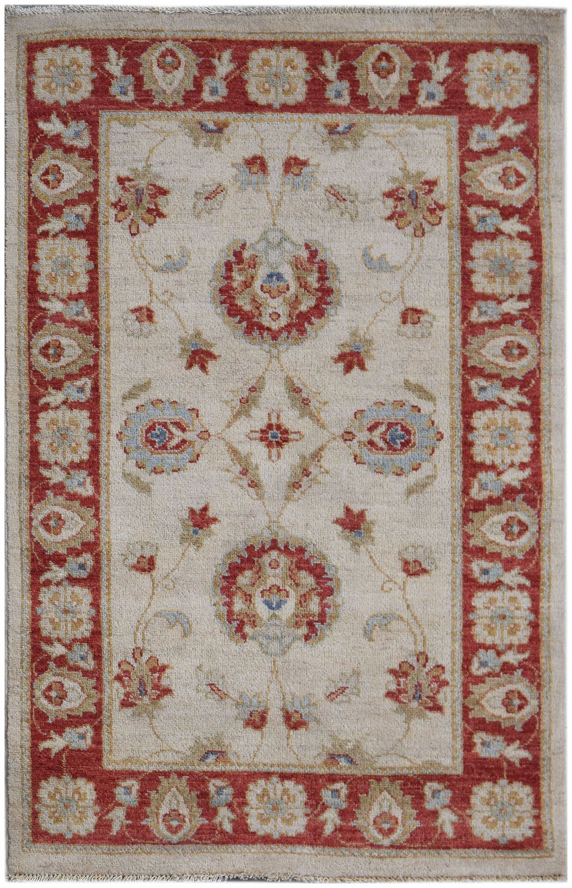 Handwoven Traditional Afghan Chobi Rug | 124 x 79 cm | 4'1" x 2'7" - Najaf Rugs & Textile