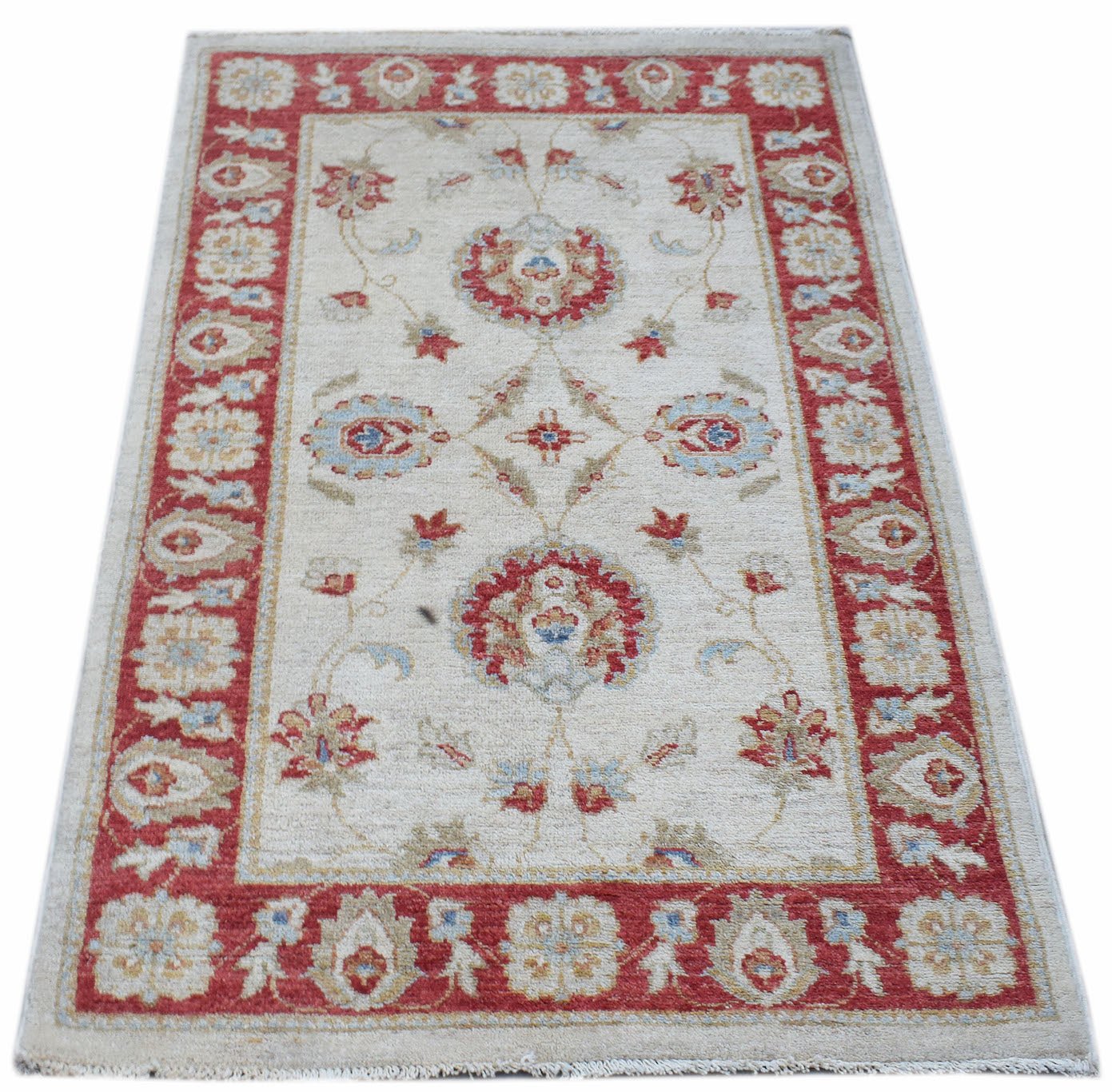 Handwoven Traditional Afghan Chobi Rug | 124 x 79 cm | 4'1" x 2'7" - Najaf Rugs & Textile