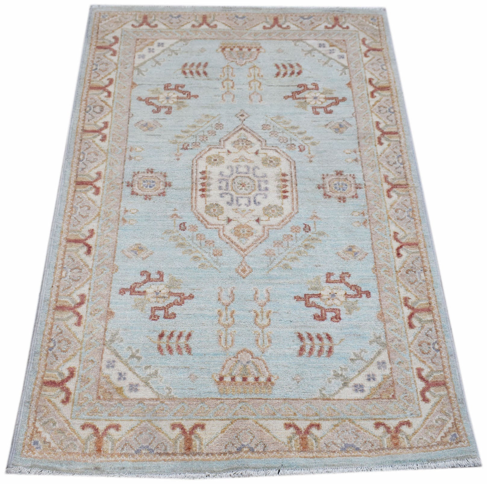 Handwoven Traditional Afghan Chobi Rug | 126 x 81 cm | 4'2" x 2'8" - Najaf Rugs & Textile