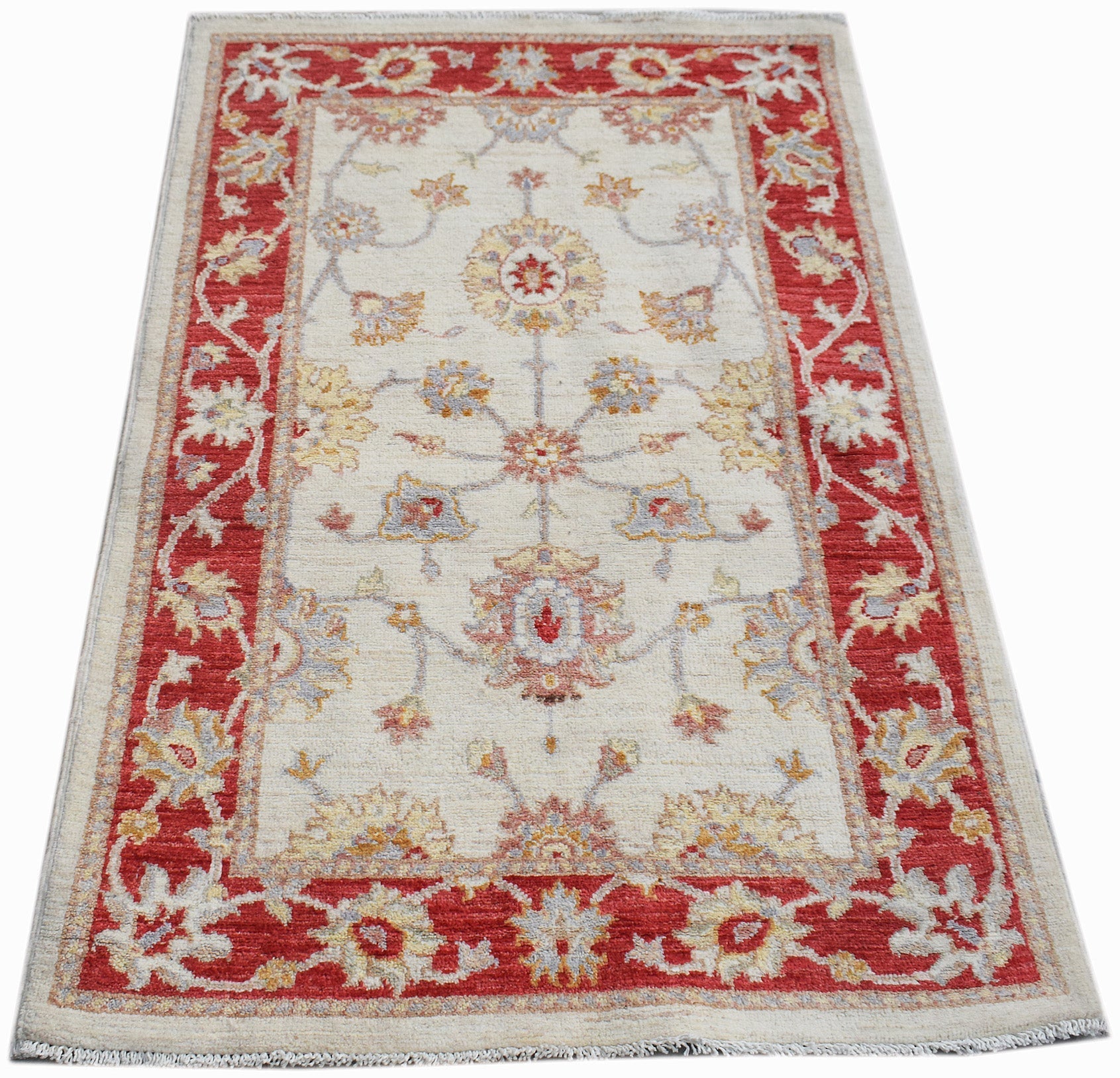 Handwoven Traditional Afghan Chobi Rug | 127 x 81 cm | 4'2" x 2'8" - Najaf Rugs & Textile