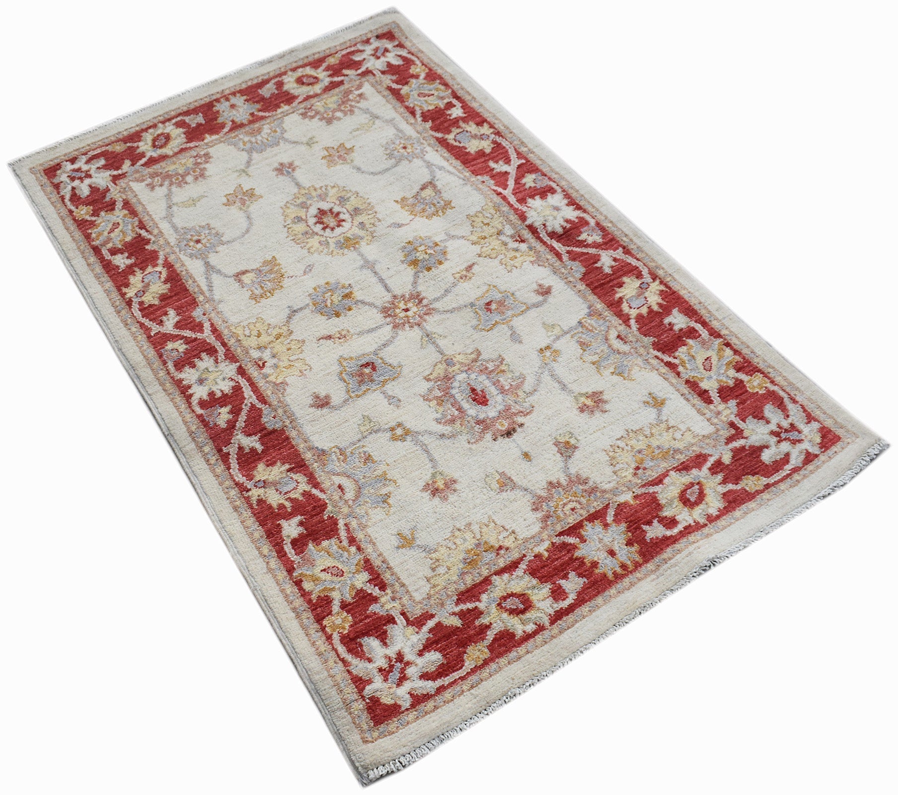 Handwoven Traditional Afghan Chobi Rug | 127 x 81 cm | 4'2" x 2'8" - Najaf Rugs & Textile