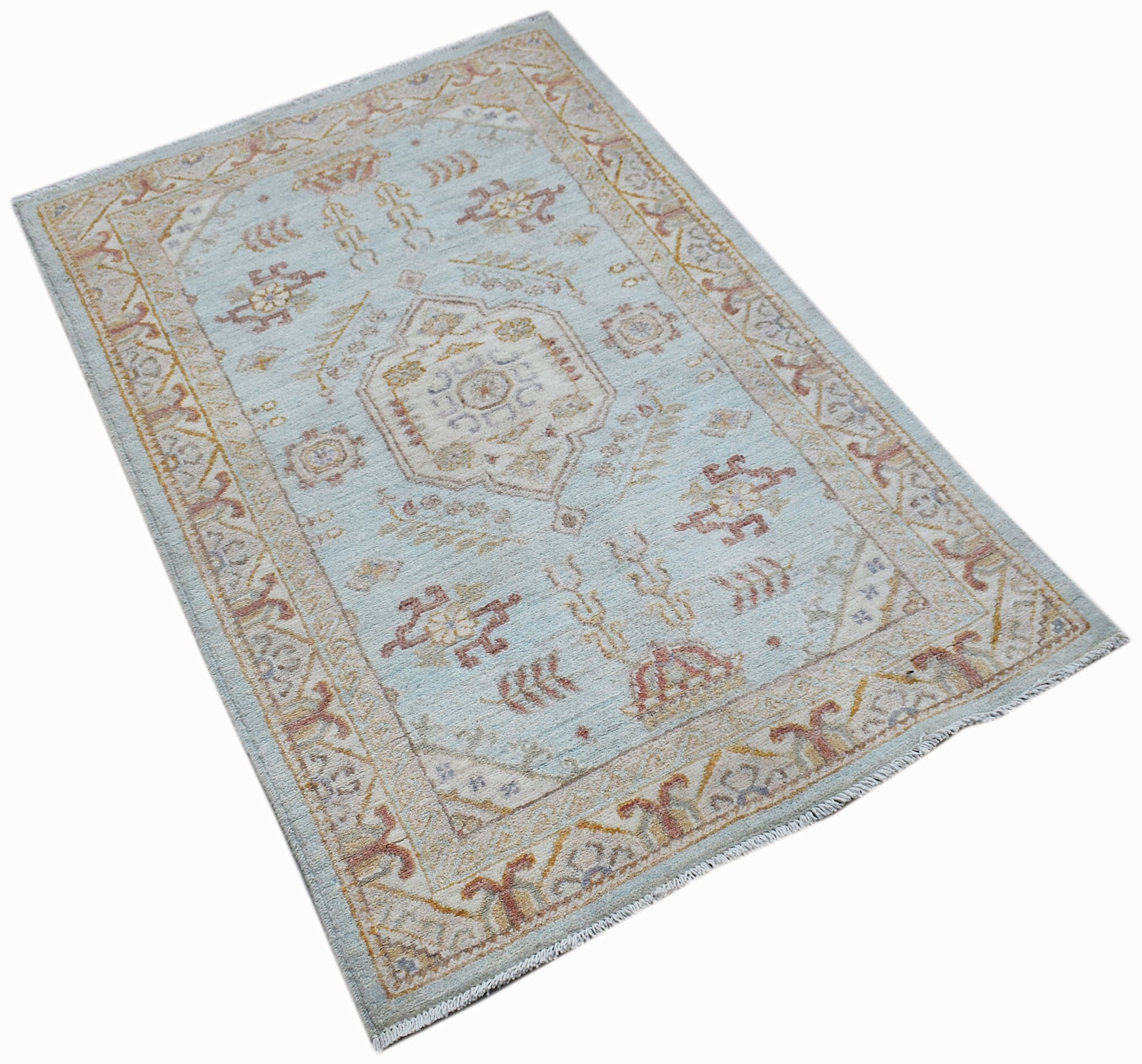 Handwoven Traditional Afghan Chobi Rug | 127 x 82 cm | 4'2" x 2'9" - Najaf Rugs & Textile