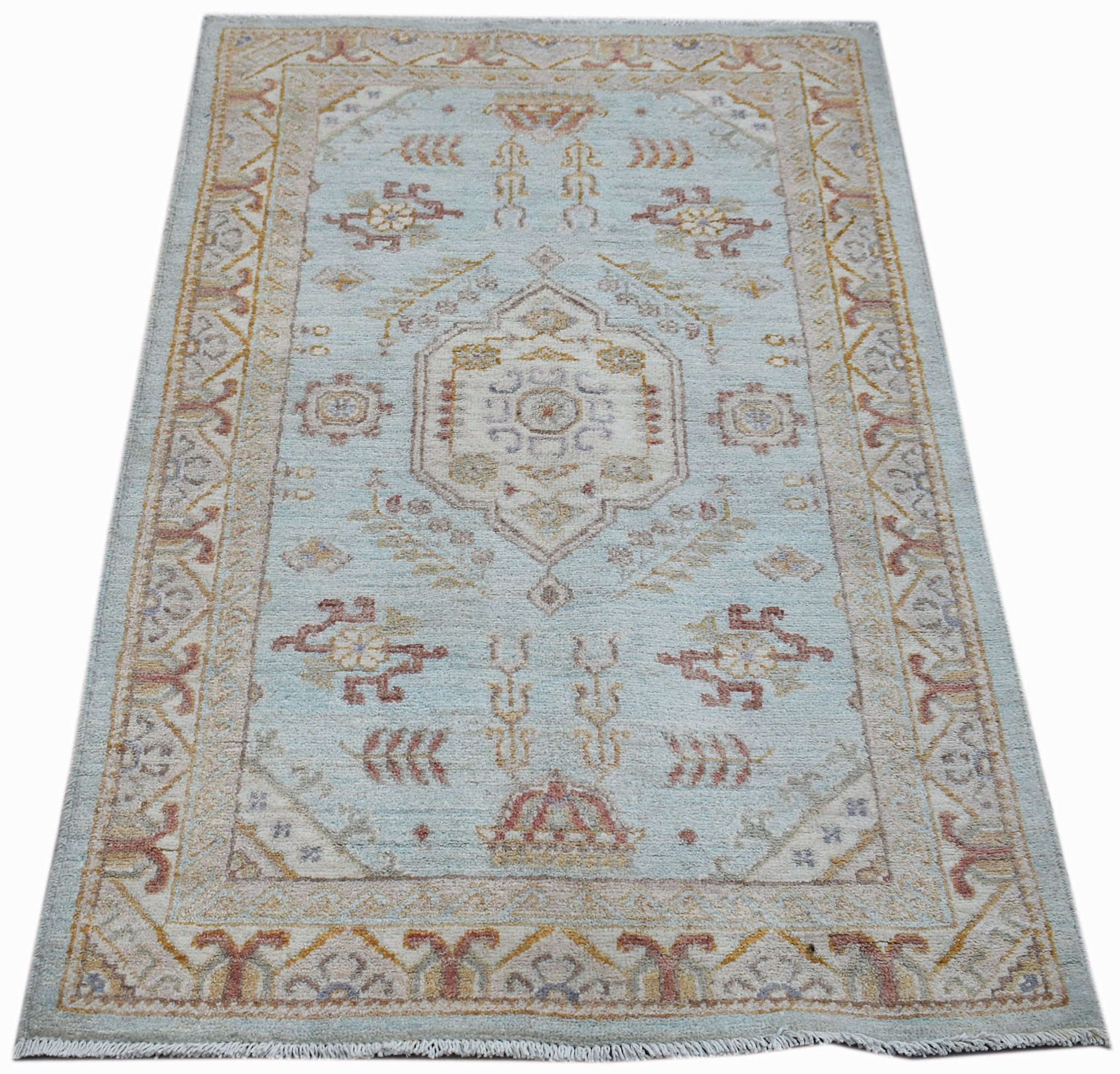 Handwoven Traditional Afghan Chobi Rug | 127 x 82 cm | 4'2" x 2'9" - Najaf Rugs & Textile