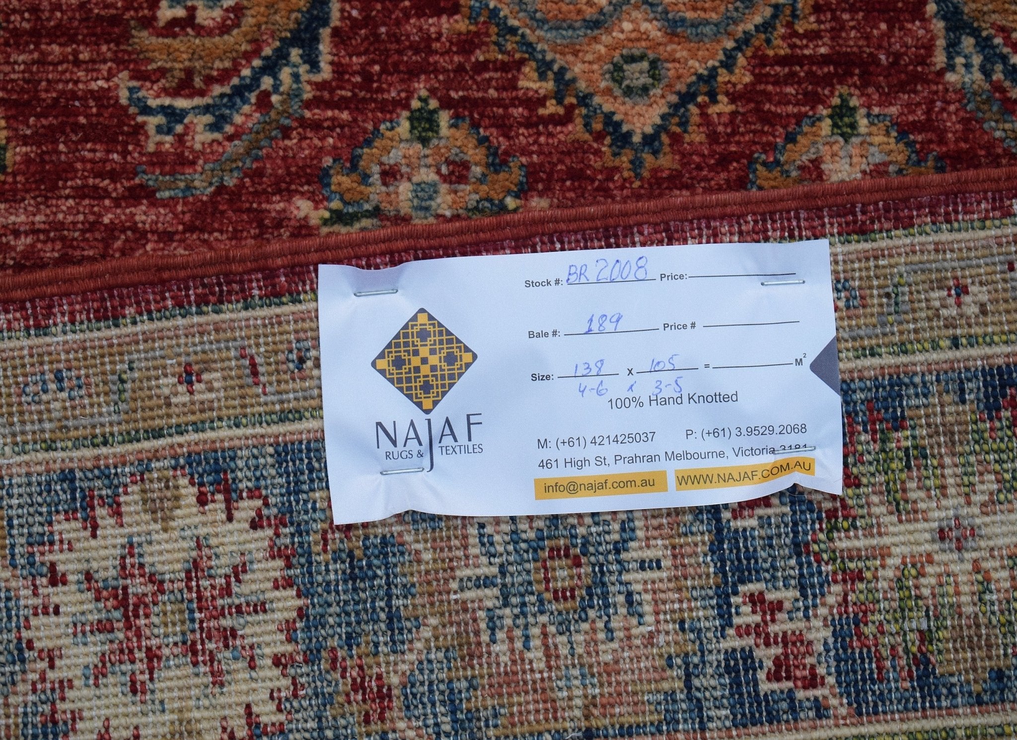 Handwoven Traditional Afghan Chobi Rug | 138 x 105 cm | 4'6" x 3'5" - Najaf Rugs & Textile