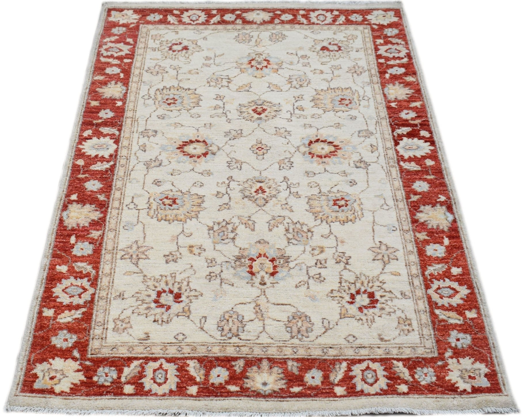 Handwoven Traditional Afghan Chobi Rug | 140 x 98 cm | 4'7" x 3'3" - Najaf Rugs & Textile