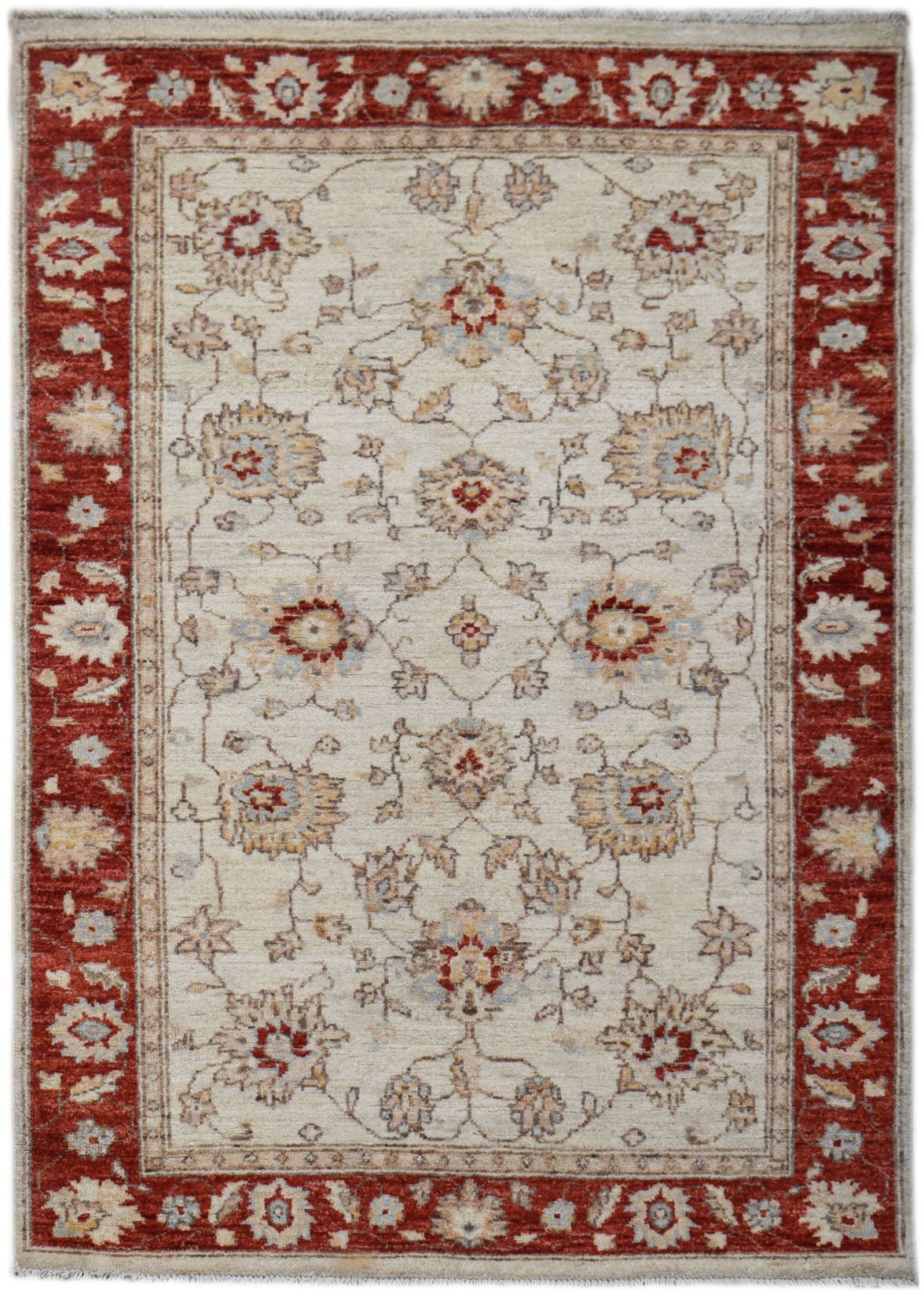 Handwoven Traditional Afghan Chobi Rug | 140 x 98 cm | 4'7" x 3'3" - Najaf Rugs & Textile