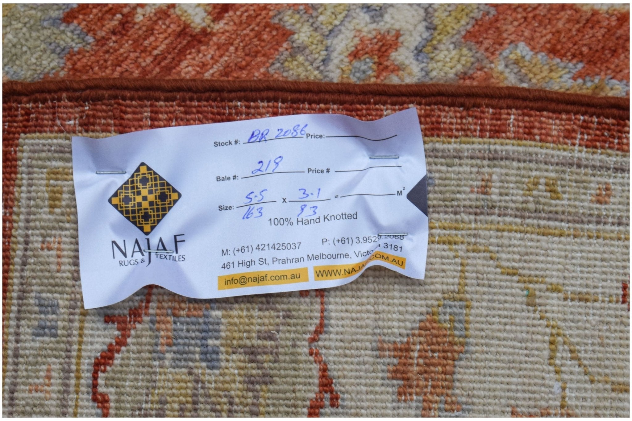 Handwoven Traditional Afghan Chobi Rug | 163 x 93 cm | 5'5" x 3'1" - Najaf Rugs & Textile