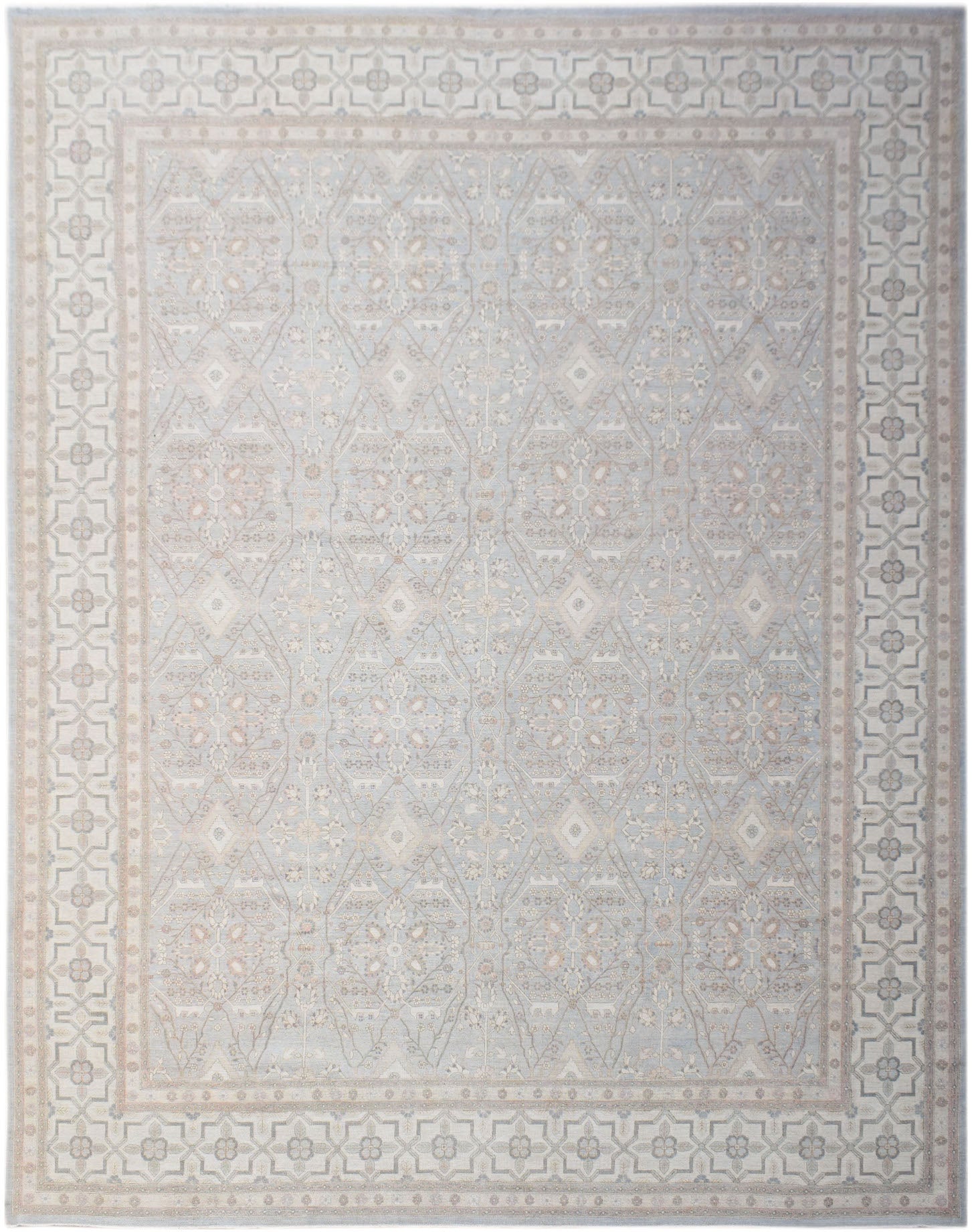 Handwoven Traditional Afghan Chobi Rug | 473 x 390 cm | 15'6" x 12'10" | Bamyan Collection - Najaf Rugs & Textile