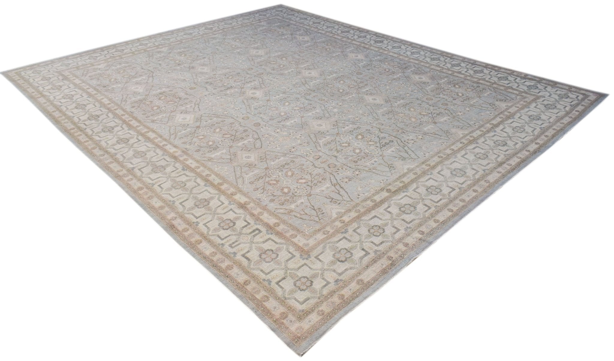 Handwoven Traditional Afghan Chobi Rug | 473 x 390 cm | 15'6" x 12'10" | Bamyan Collection - Najaf Rugs & Textile