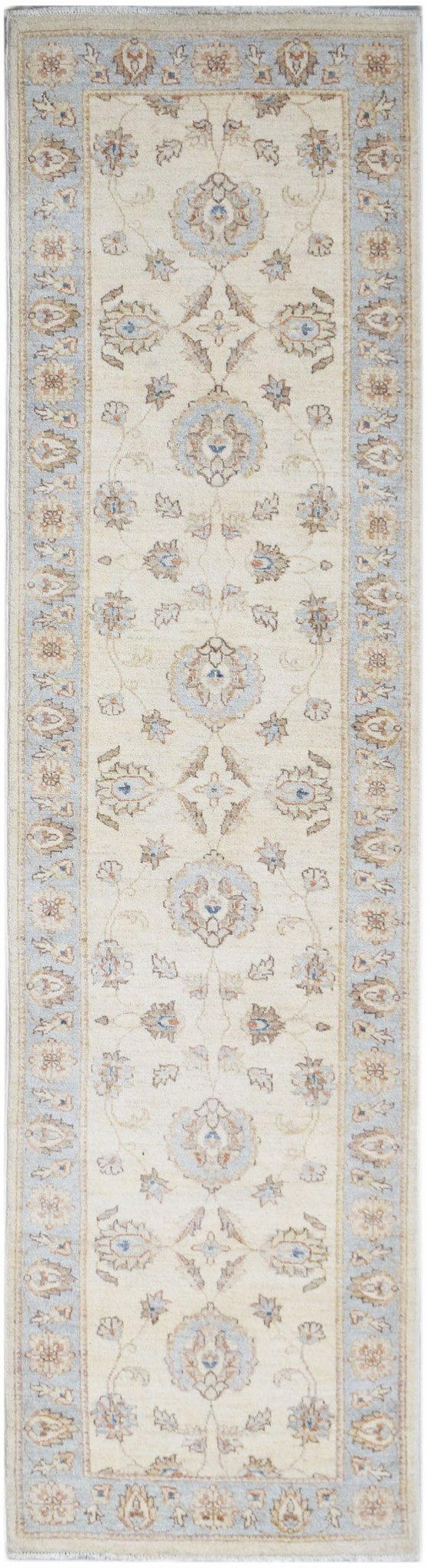 Handwoven Traditional Afghan Hallway Runner | 304 x 78 cm | 10' x 2'7" - Najaf Rugs & Textile