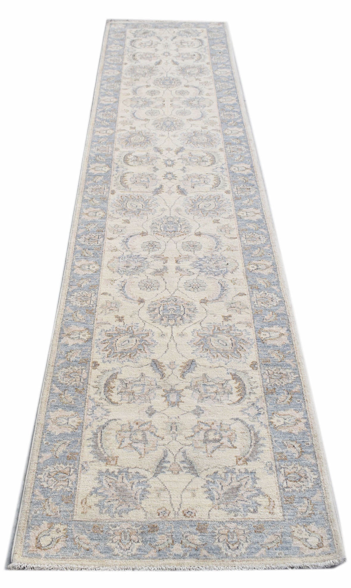 Handwoven Traditional Afghan Hallway Runner | 343 x 73 cm | 11'3" x 2'5" - Najaf Rugs & Textile