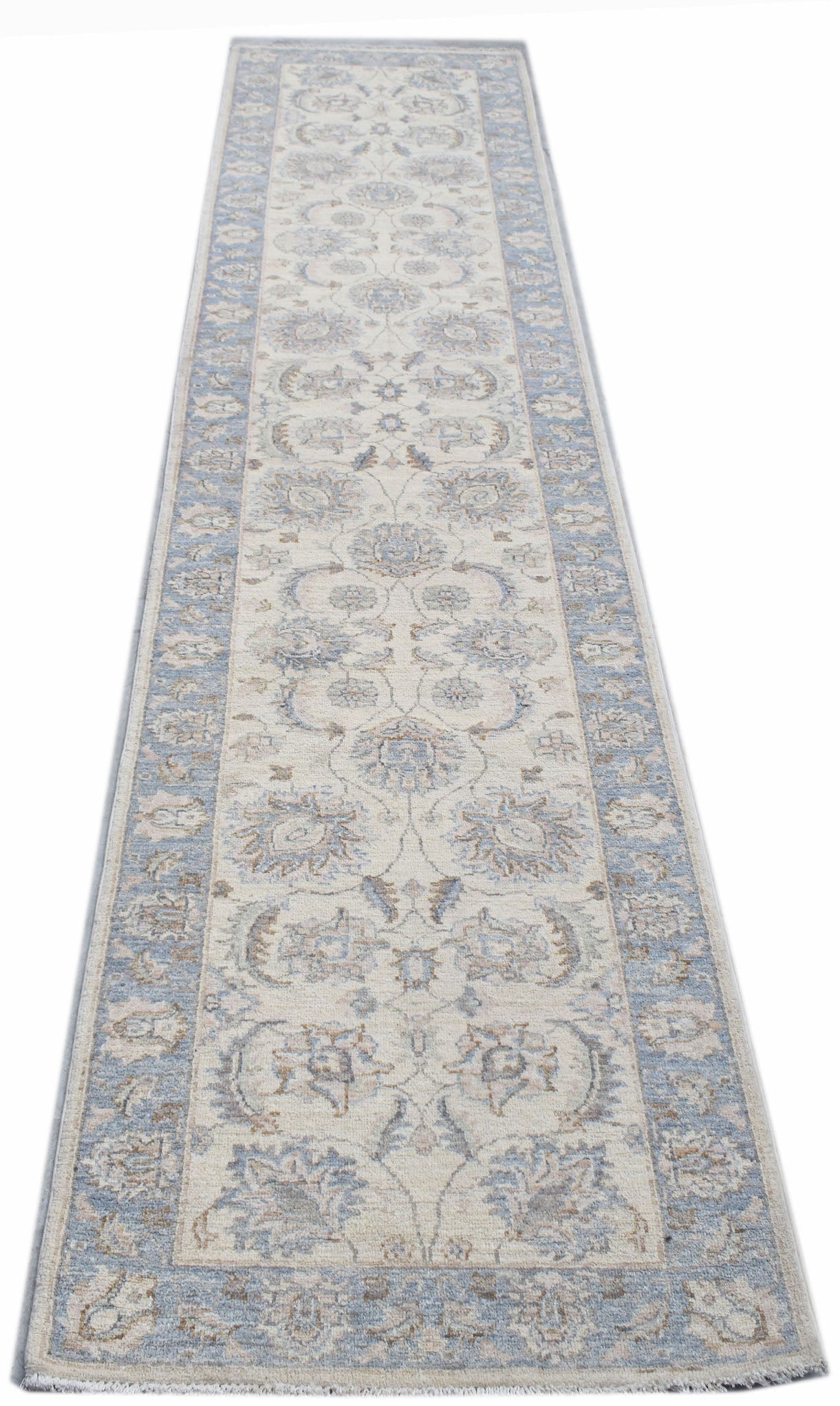 Handwoven Traditional Afghan Hallway Runner | 344 x 73 cm | 11'4" x 2'5" - Najaf Rugs & Textile