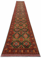 Handwoven Traditional Chobi Hallway Runner | 990 x 152 cm | 32'6" x 5' - Najaf Rugs & Textile