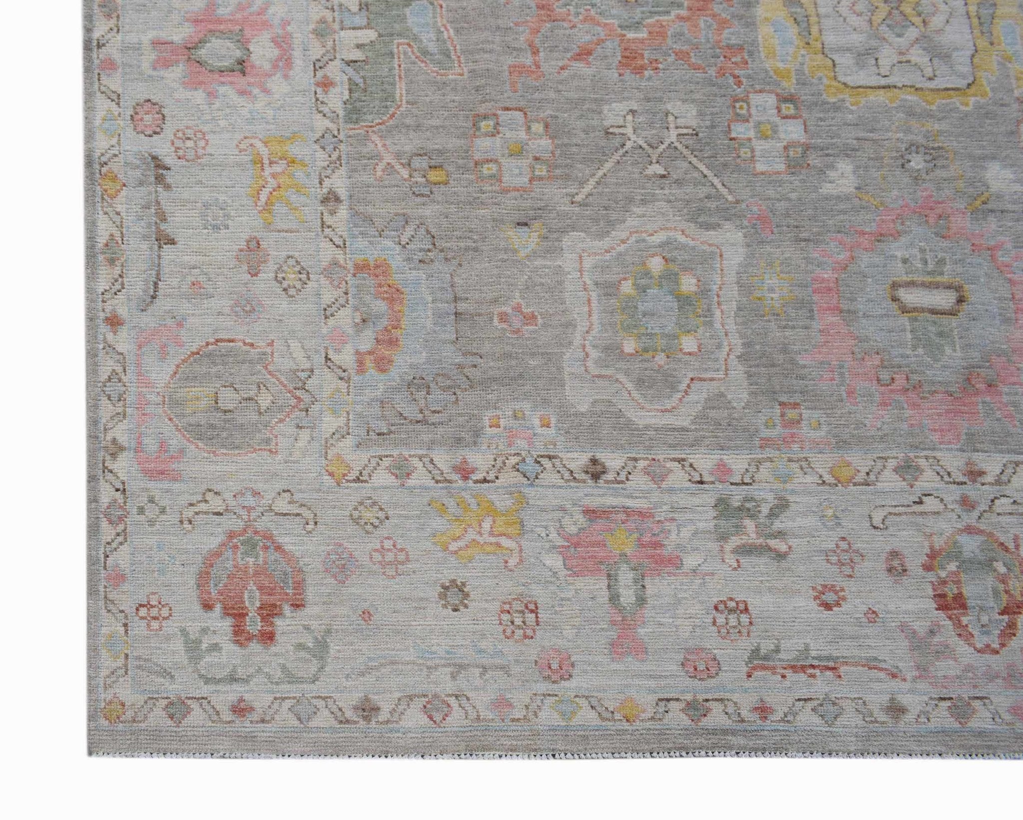 Handwoven Transitional Afghan Chobi Rug | 296 x 235 cm | 9'9" x 7'9" - Najaf Rugs & Textile