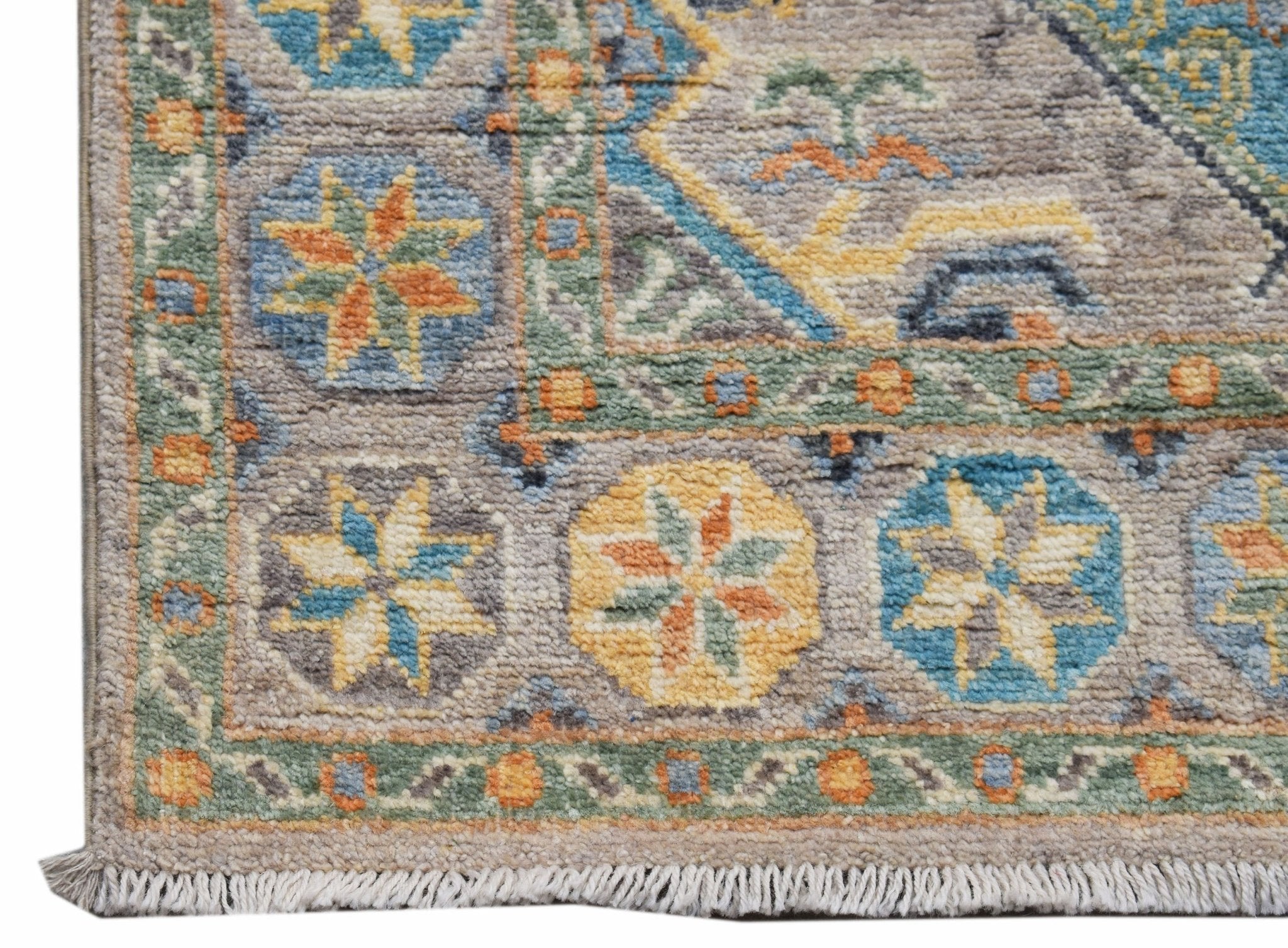 Handwoven Transitional Chobi Hallway Runner | 1034 x 80 cm | 33'11" x 2'8" - Najaf Rugs & Textile