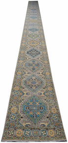 Handwoven Transitional Chobi Hallway Runner | 1034 x 80 cm | 33'11" x 2'8" - Najaf Rugs & Textile