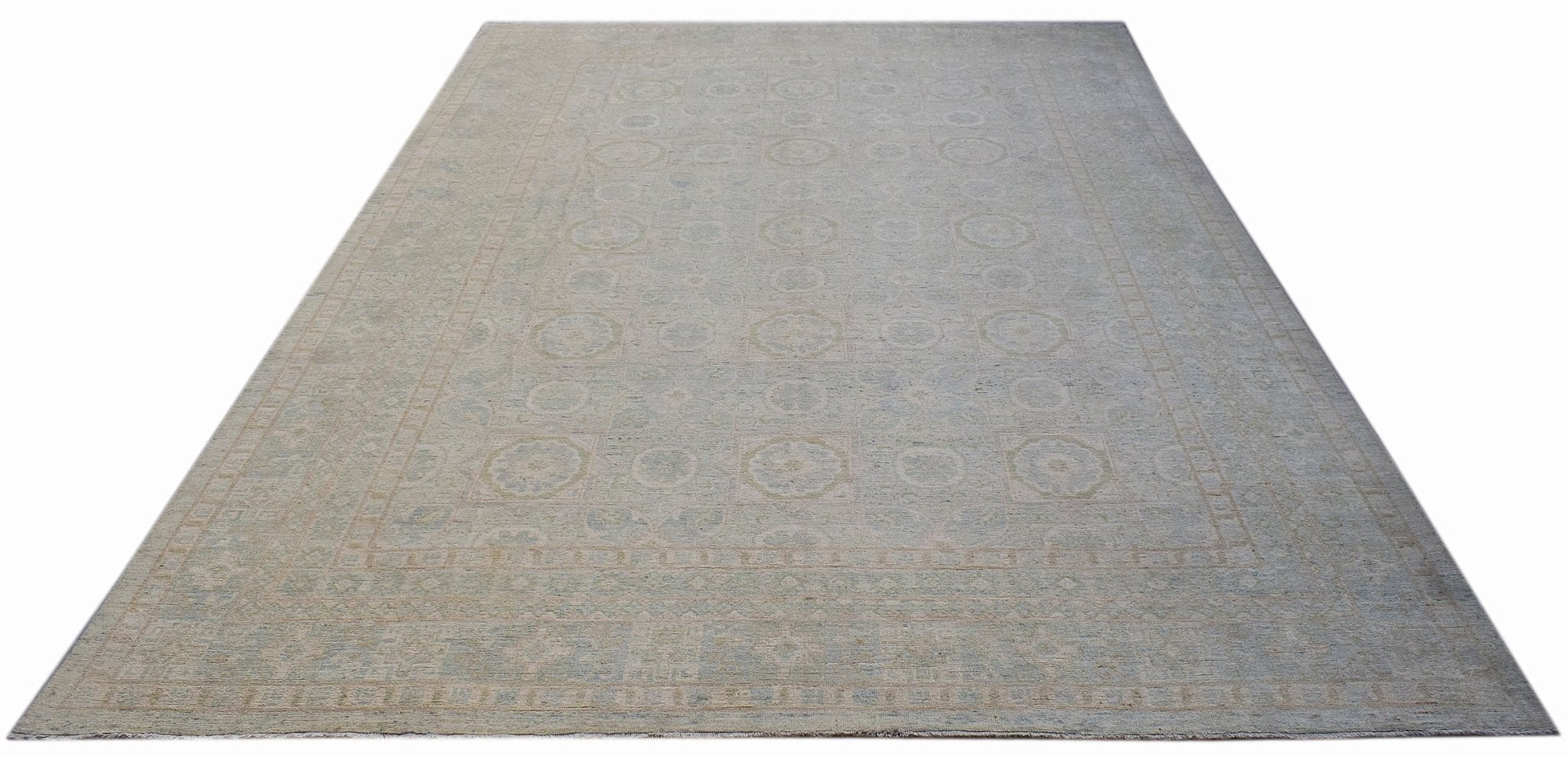 Handwoven Transitional Chobi Rug | 411 x 310 cm | 13'6" x 10'6" - Najaf Rugs & Textile