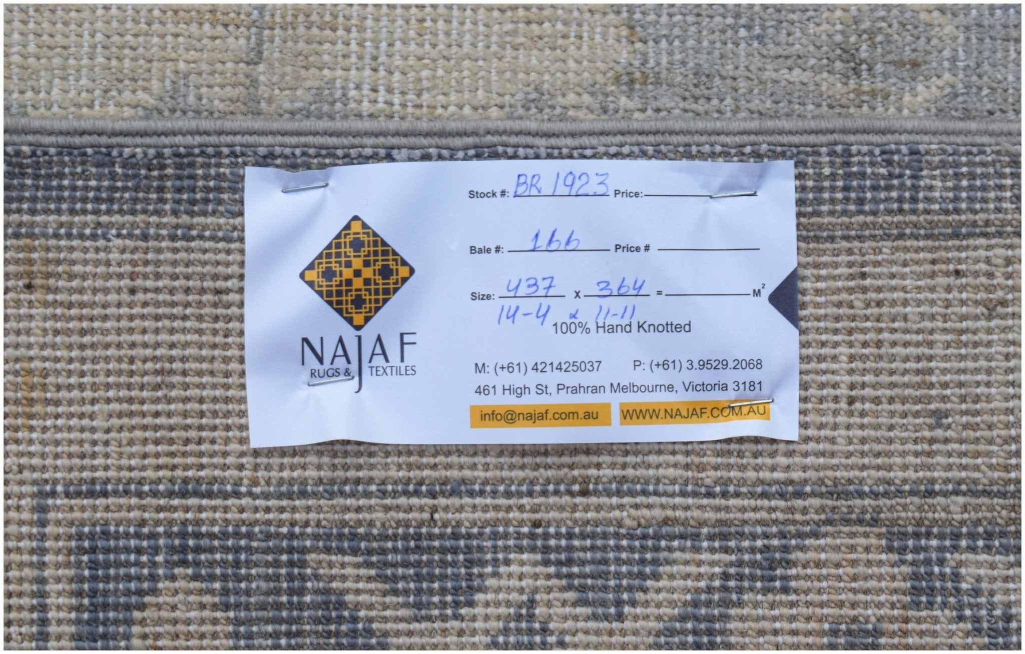 Handwoven Transitional Khotan Rug | 437 x 364 cm | 14'4" x 11'11" - Najaf Rugs & Textile