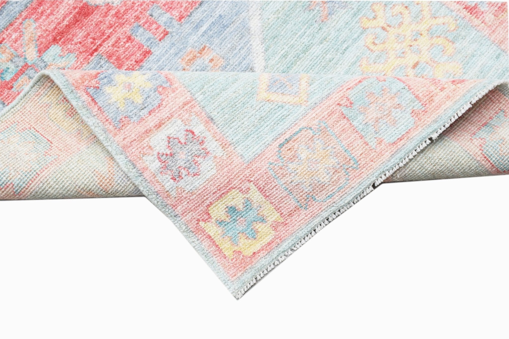 Handwoven Transitional Oushak Hallway Runner | 205 x 91 cm | 6'9" x 3' - Najaf Rugs & Textile