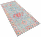 Handwoven Transitional Oushak Hallway Runner | 205 x 91 cm | 6'9" x 3' - Najaf Rugs & Textile