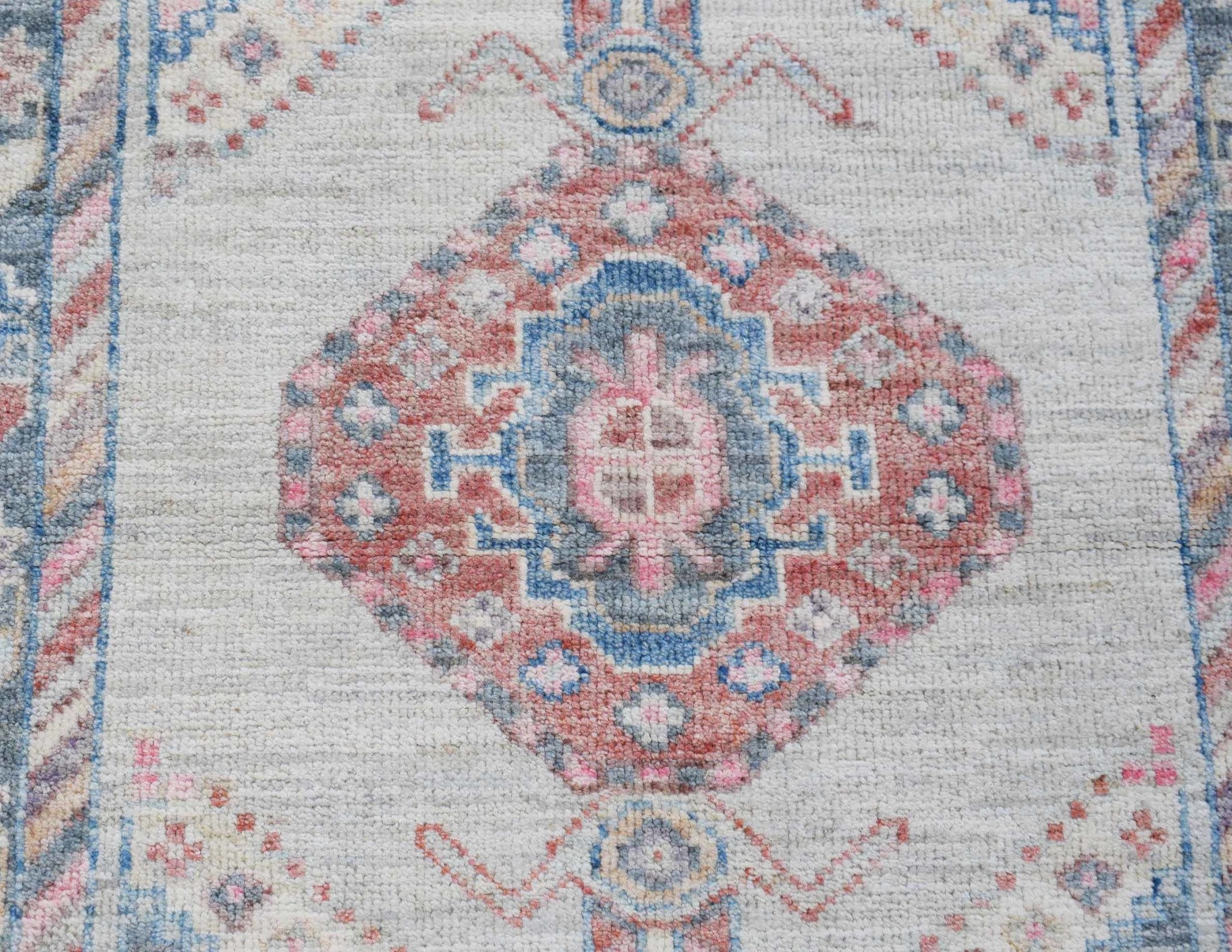 Handwoven Transitional Oushak Hallway Runner | 226 x 83 cm | 7'5" x 2'9" - Najaf Rugs & Textile