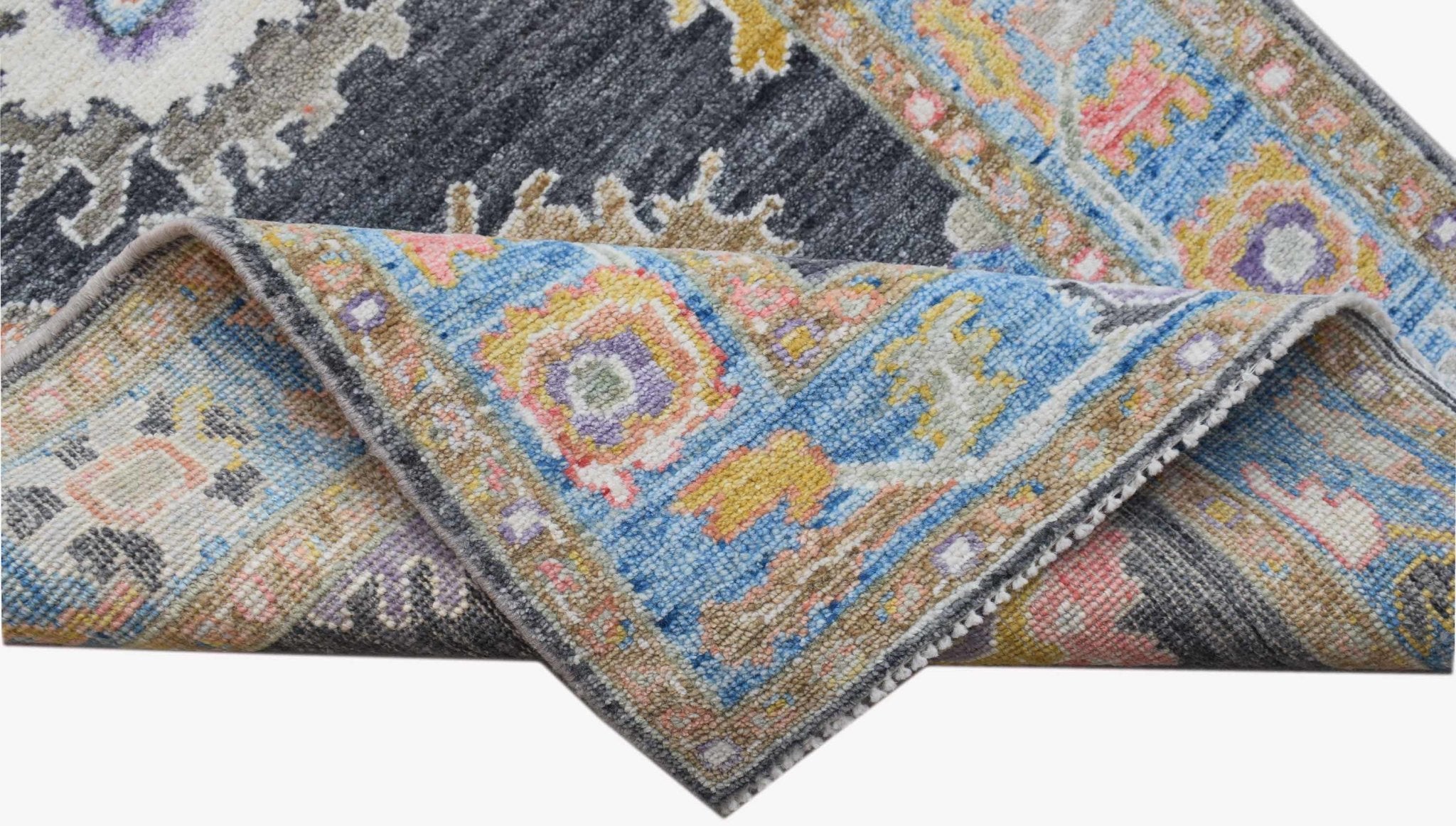 Handwoven Transitional Oushak Hallway Runner | 251 x 81 cm | 8'3" x 2'8" - Najaf Rugs & Textile