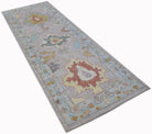 Handwoven Transitional Oushak Hallway Runner | 251 x 90 cm | 8'3" x 2'11" - Najaf Rugs & Textile