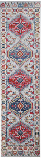 Handwoven Transitional Oushak Hallway Runner | 354 x 93 cm | 11'8" x 3'1" - Najaf Rugs & Textile