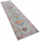 Handwoven Transitional Oushak Hallway Runner | 361 x 91 cm | 11'10" x 3' - Najaf Rugs & Textile