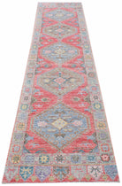 Handwoven Transitional Oushak Hallway Runner | 392 x 86 cm | 12'11" x 2'10" - Najaf Rugs & Textile