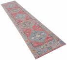 Handwoven Transitional Oushak Hallway Runner | 392 x 86 cm | 12'11" x 2'10" - Najaf Rugs & Textile