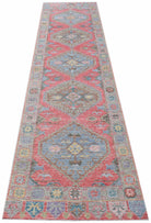 Handwoven Transitional Oushak Hallway Runner | 394 x 89 cm | 12'11" x 2'11" - Najaf Rugs & Textile