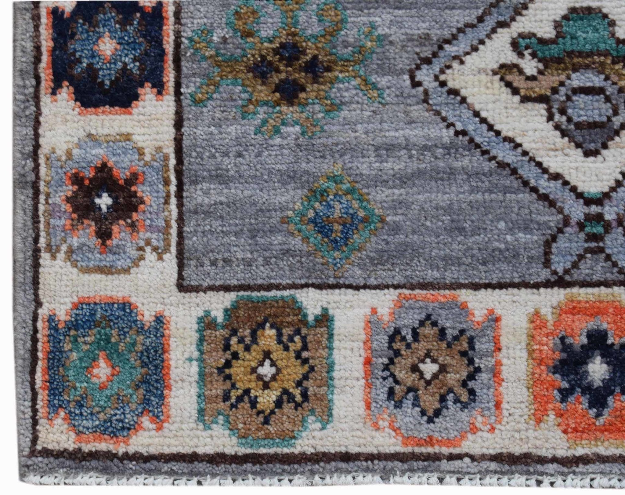 Handwoven Transitional Oushak Rug | 148 x 75 cm | 4'10" x 2'6" - Najaf Rugs & Textile