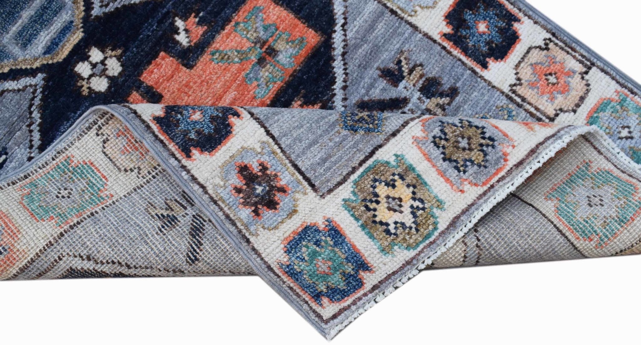 Handwoven Transitional Oushak Rug | 149 x 76 cm | 4'11" x 2'5" - Najaf Rugs & Textile