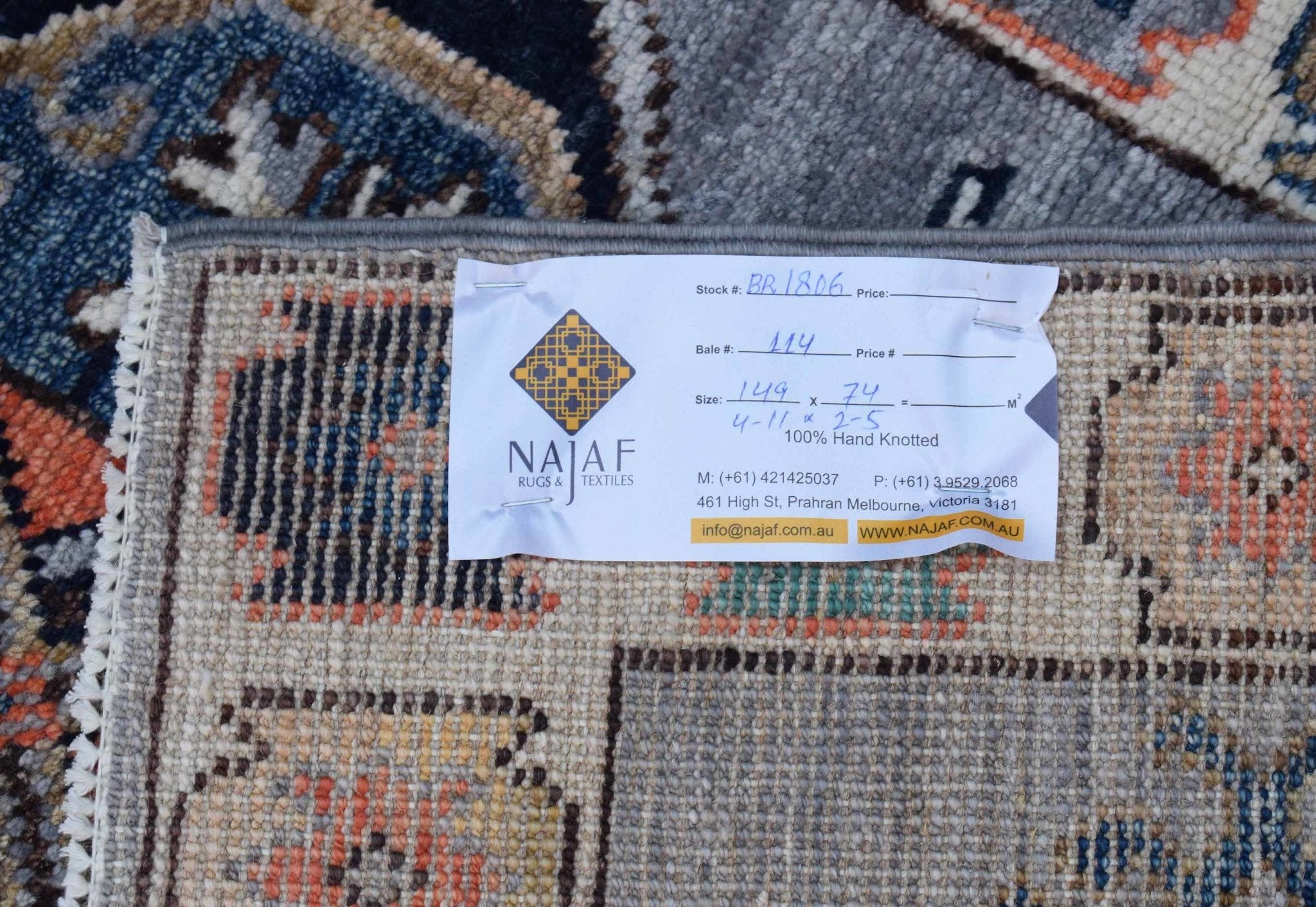 Handwoven Transitional Oushak Rug | 149 x 76 cm | 4'11" x 2'5" - Najaf Rugs & Textile