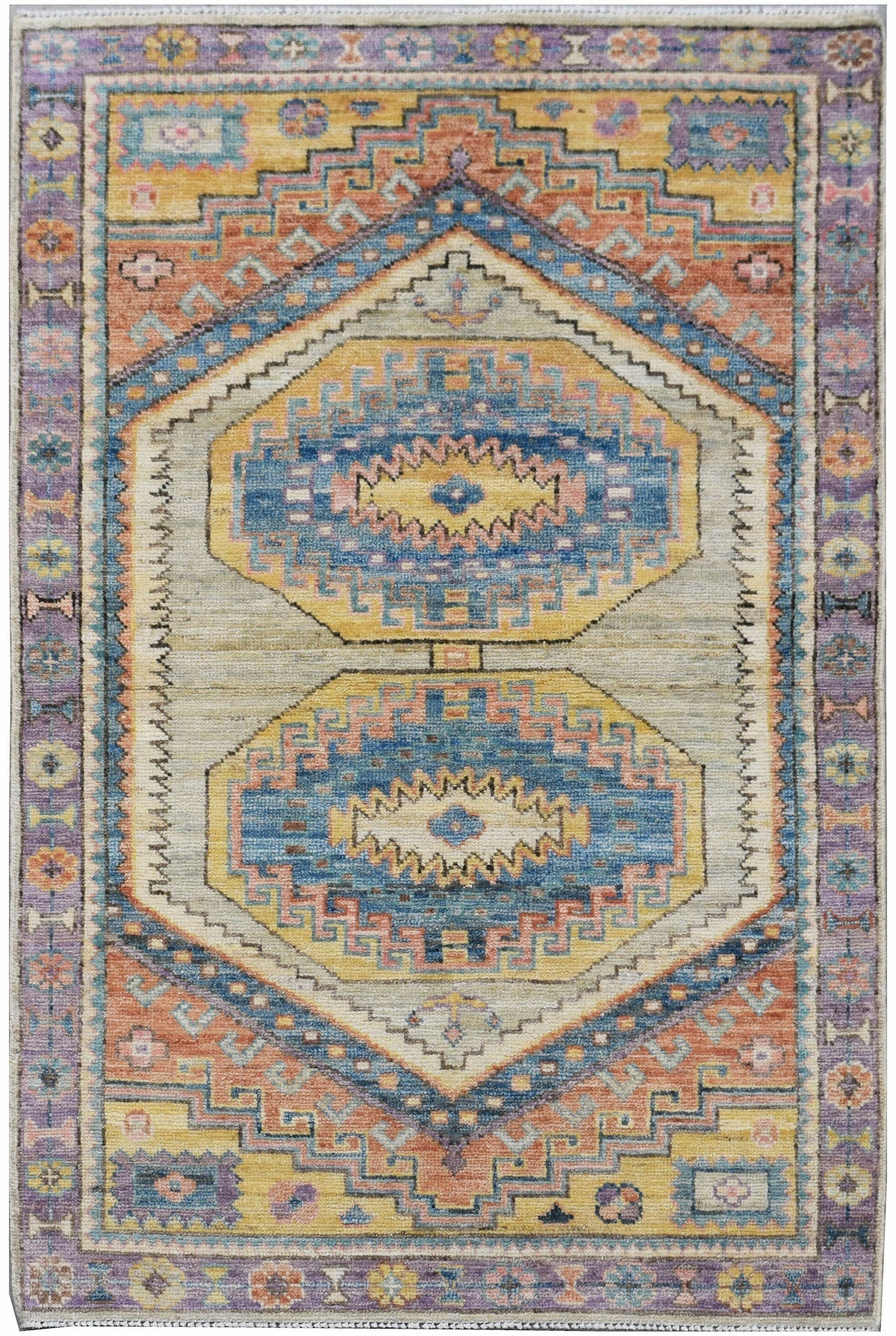 Handwoven Transitional Oushak Rug | 149 x 94 cm | 4'11" x 3'3" - Najaf Rugs & Textile