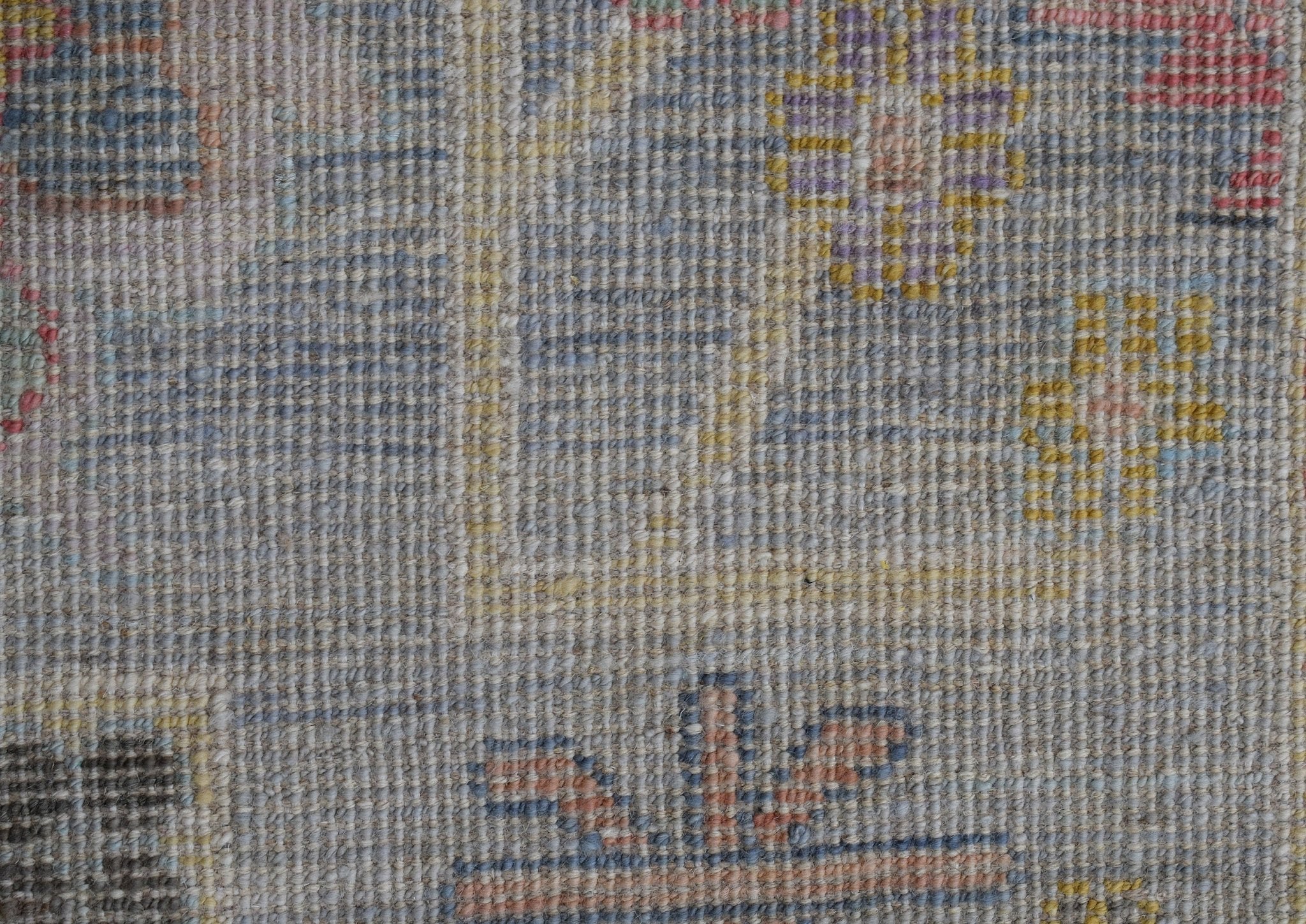 Handwoven Transitional Oushak Rug | 252 x 194 cm | 8'3" x 6'4" - Najaf Rugs & Textile