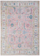 Handwoven Transitional Oushak Rug | 259 x 174 cm | 8'6" x 5'9" - Najaf Rugs & Textile