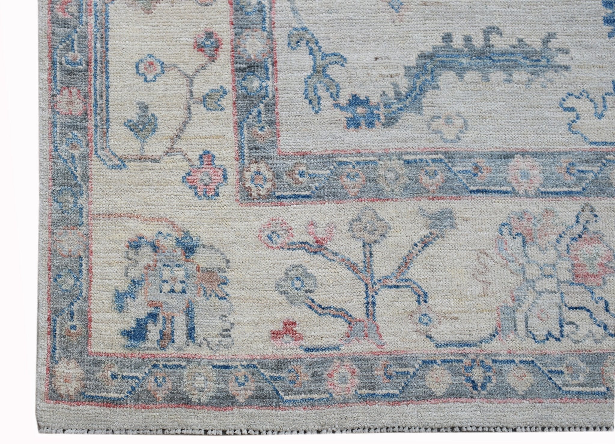 Handwoven Transitional Oushak Rug | 270 x 172 cm | 8'10" x 5'8" - Najaf Rugs & Textile