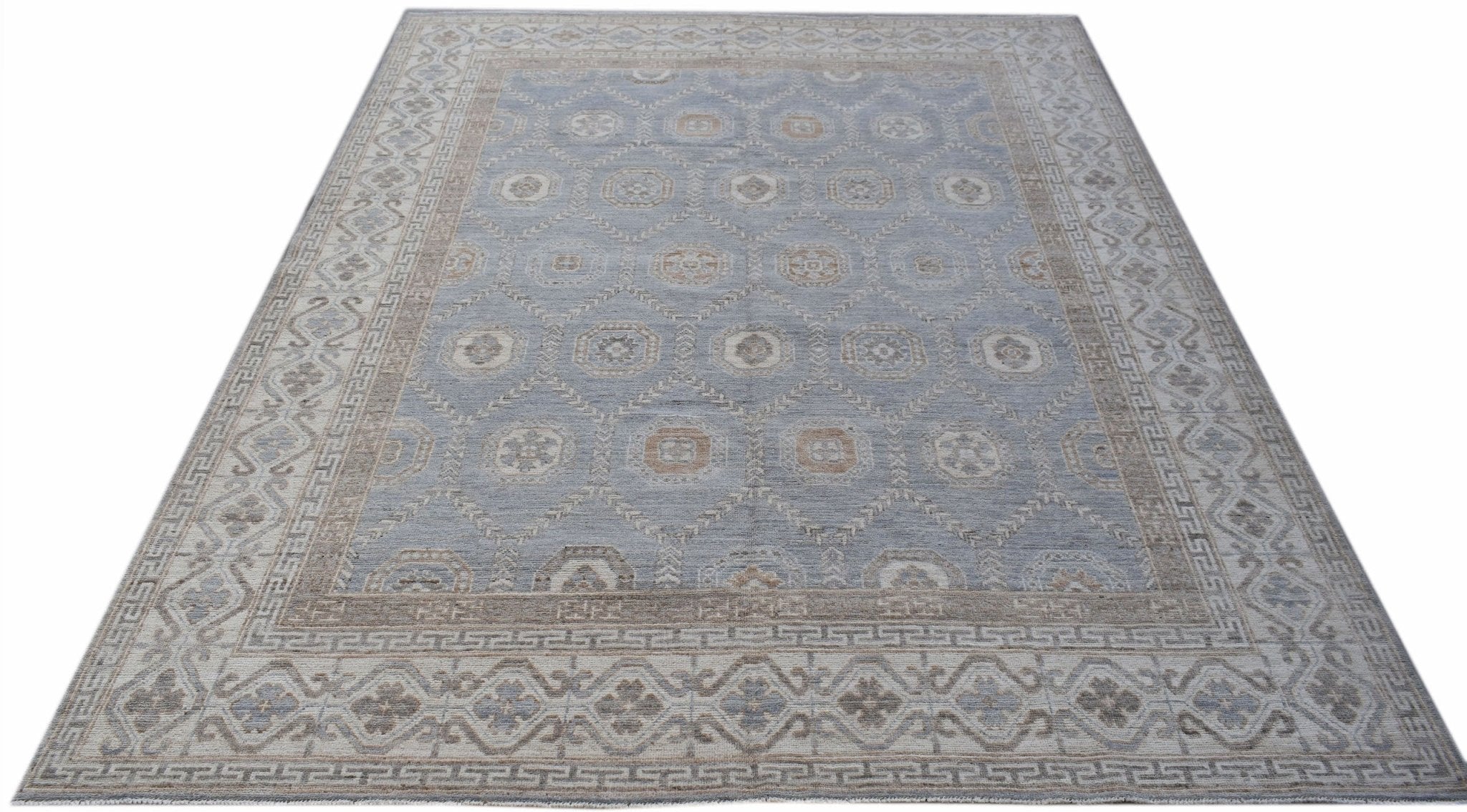 Handwoven Transitional Oushak Rug | 301 x 245 cm | 9'11" x 8'1" - Najaf Rugs & Textile