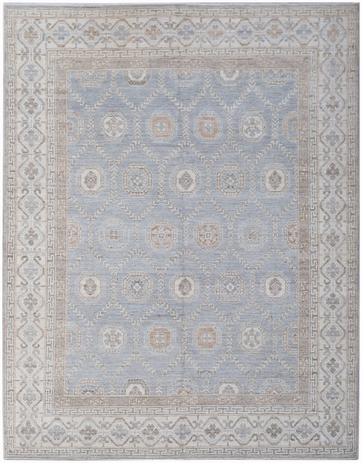 Handwoven Transitional Oushak Rug | 301 x 245 cm | 9'11" x 8'1" - Najaf Rugs & Textile