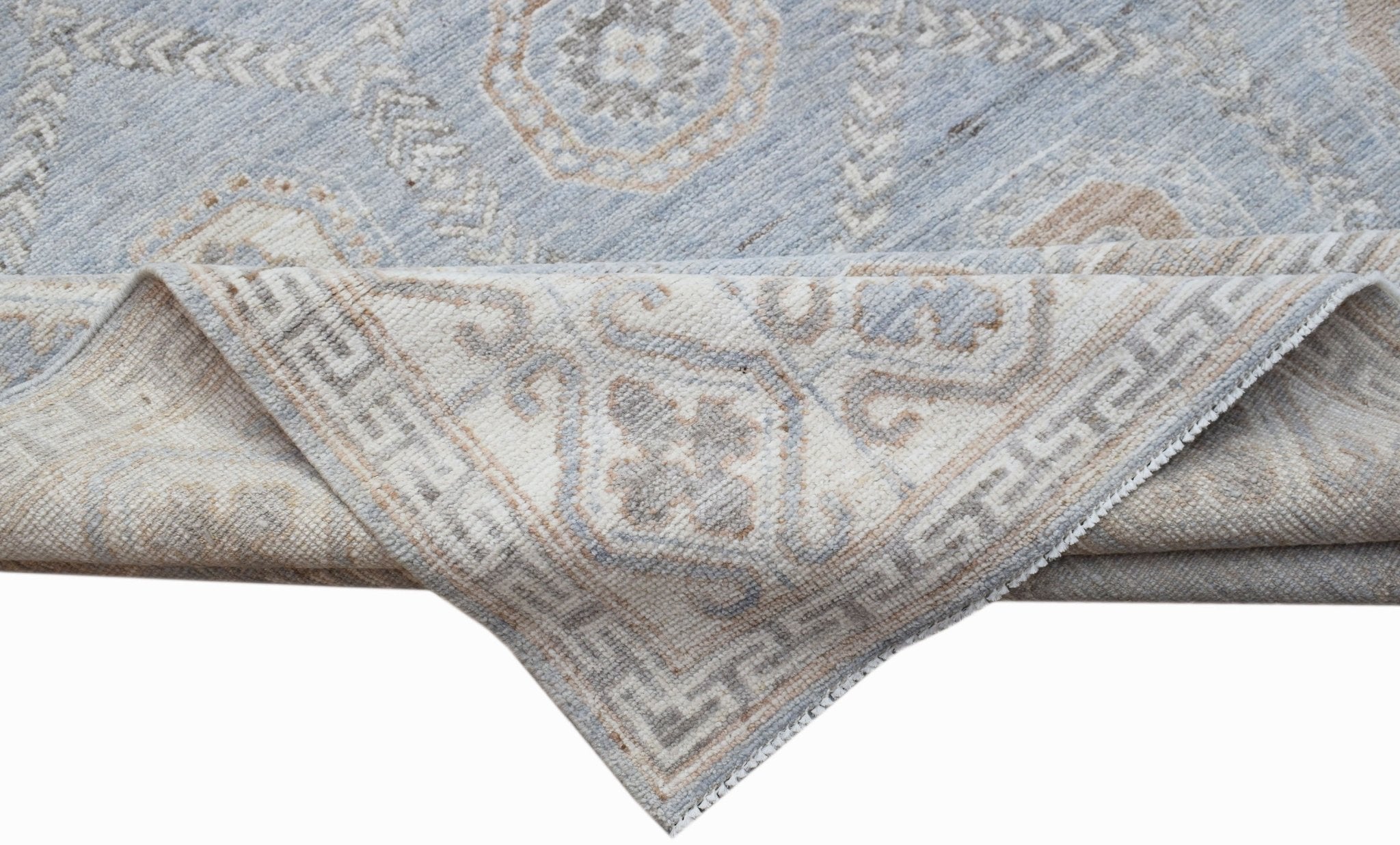 Handwoven Transitional Oushak Rug | 301 x 245 cm | 9'11" x 8'1" - Najaf Rugs & Textile